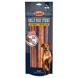 Cadet Beef Bully Stick For Dogs 5.68 oz 10 in. 4 pk