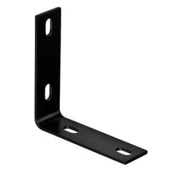 Hampton 5-1/8 in. H X 1-1/2 in. W X 1/8 in. D Black Steel Inside L Corner Brace