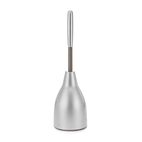 Polder Stainless Steel Toilet Brush Caddy and Bonus Heads - 2 Pack