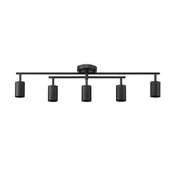 Globe Electric Matte Black 5 lights Track Light Kit