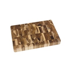 Lipper International 12 in. L X 8 in. W X 1.25 in. Teak Wood Cutting Board