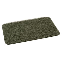 GrassWorx Clean Machine 18 in. W X 30 in. L Evergreen Flair Astroturf Door Mat