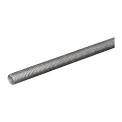 SteelWorks 5/16 in. D X 72 in. L Zinc-Plated Steel Threaded Rod