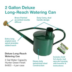 Panacea Green 2 gal Steel Deluxe Long-Reach Watering Can