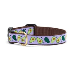 Up Country Purple Avocado Nylon Dog Collar Medium