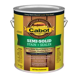 Cabot Semi-Solid New Redwood Oil-Based Deck and Siding Stain 1 gal