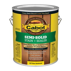 Cabot Semi-Solid New Redwood Oil-Based Deck and Siding Stain 1 gal