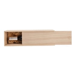 TWINE Marketplace 1 bottle Brown Wood Wine Box