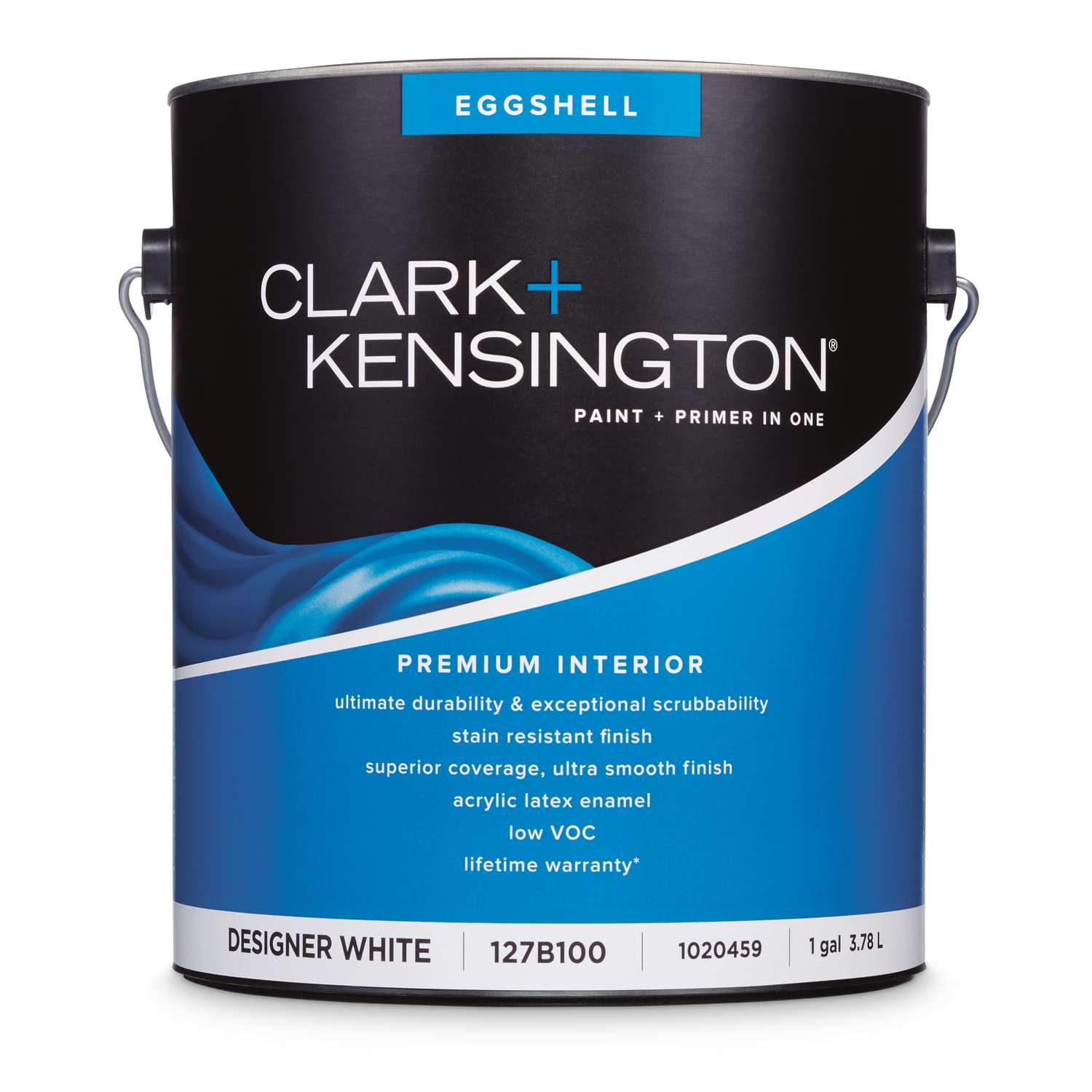 Clark+Kensington Eggshell Designer White Acrylic Latex Paint + Primer Indoor 1 gal. - Ace Hardware
