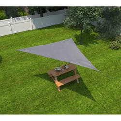 Coolaroo Polyethylene Triangle Shade Sail Canopy 10 ft. H X 10 ft. W X 10 ft. L