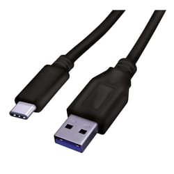 Fabcordz USB-C to USB-A Charge and Sync Cable 3 ft. Black