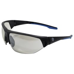 General Electric 06 Series Anti-Fog Safety Glasses Indoor/Outdoor Mirror Lens Black/Blue Frame 1 pk