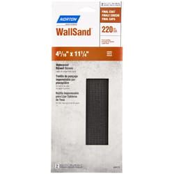 Norton WallSand 11-1/4 in. L X 4-3/16 W 220 Grit Silicon Carbide Drywall Sanding Screen 2 pk