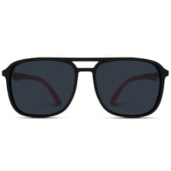 WearMe Pro Black/Red Frame Black Lens Sunglasses