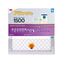 Filtrete 20 in. W X 20 in. H X 1 in. D Polypropylene 1500 MPR Smart Air Filter 1 pk