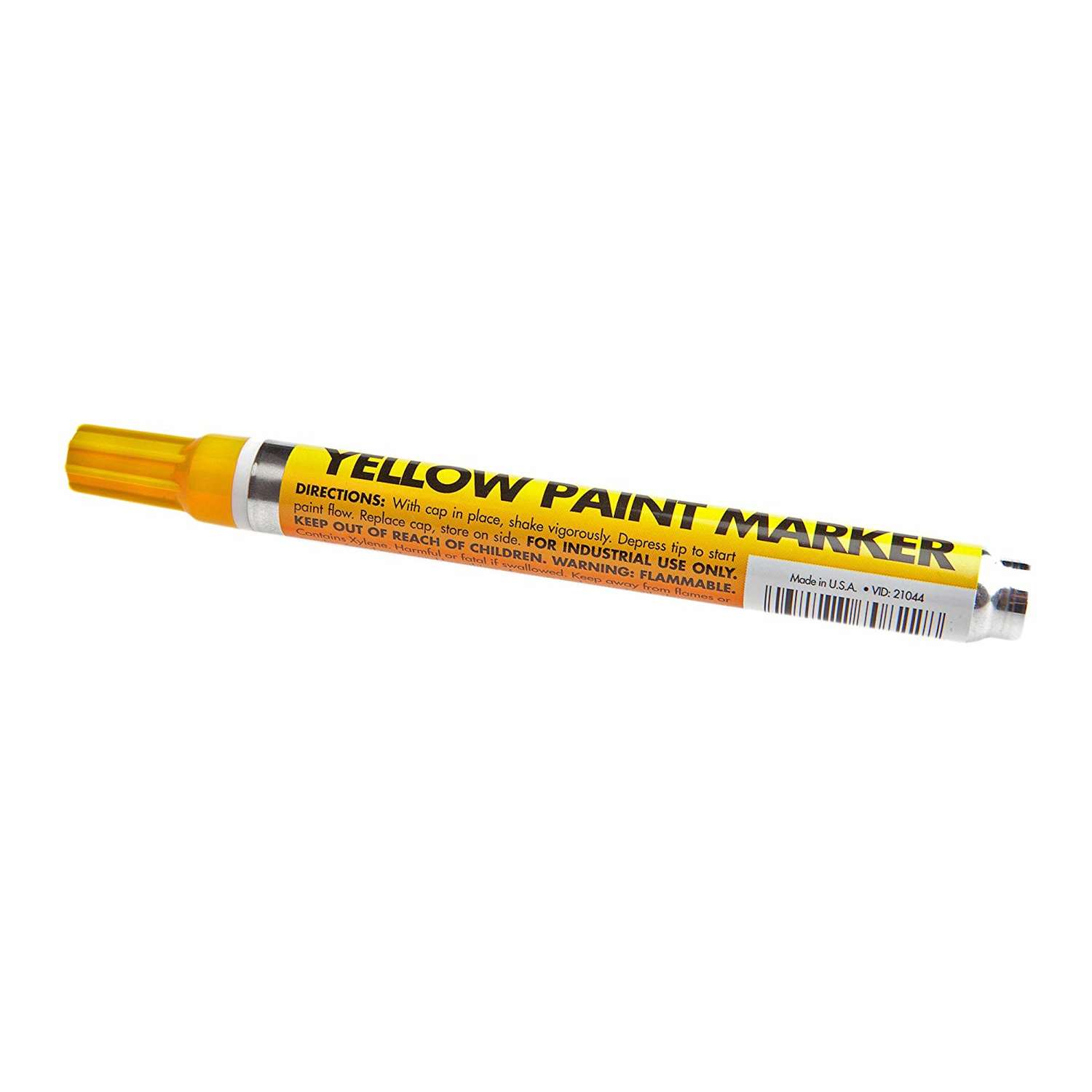 Forney 8.75 in. L X 1.88 in. W Yellow Paint Marker 1 pc - Ace Hardware
