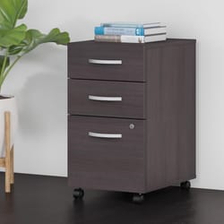 Bush Furniture Studio C 28 in. H X 16 in. W X 20 in. L Square Desk/Mobile File Cabinet