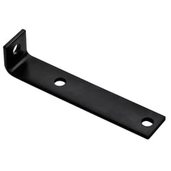 Hampton 7-1/2 in. H X 1-1/2 in. W X 3/16 in. D Black Steel Offset Leg Corner Brace