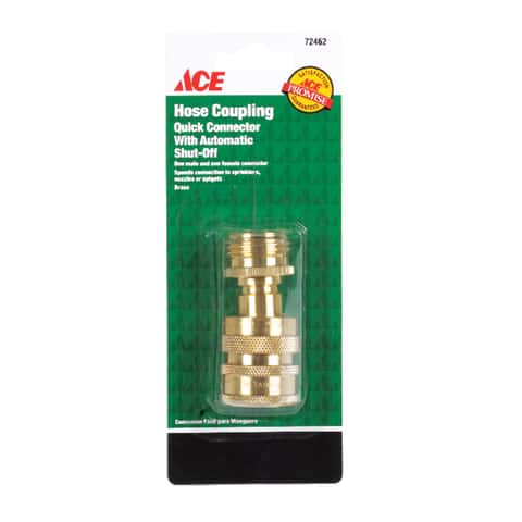Ace Brass Threaded Male/Female Quick Connector Coupling - Ace Hardware