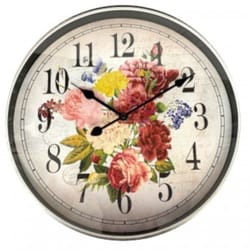 Westclox 12 in. L X 12 in. W Indoor Casual Analog Wall Clock Glass/Plastic Multicolored