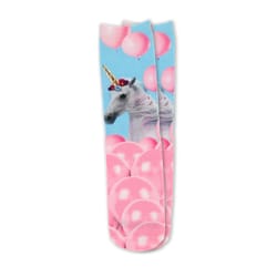 Two Left Feet Unisex Unicorn M/L Novelty Socks Multicolored