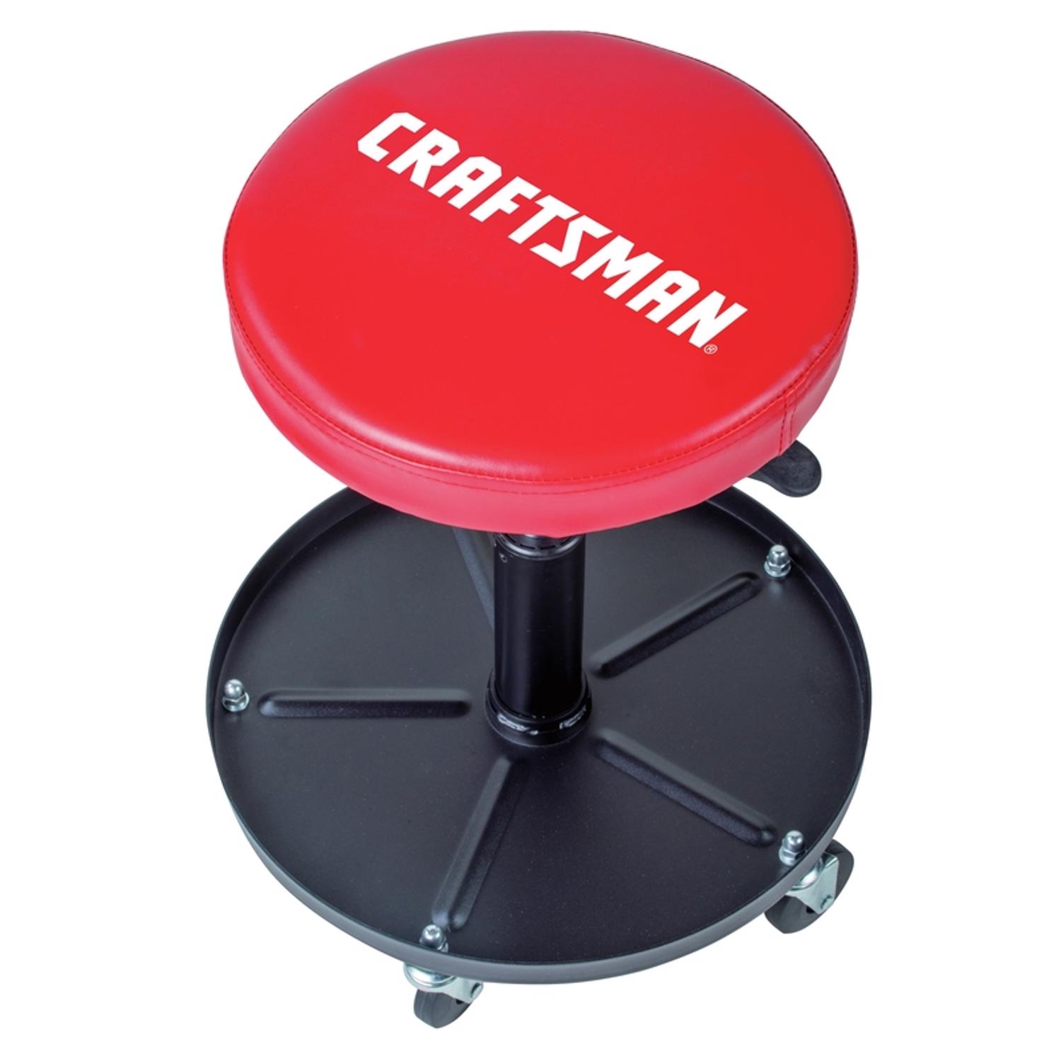 Craftsman Adjustable Mechanics Seat with Tray (19-1/2 in. H X 16 in. W X 16 in. L)