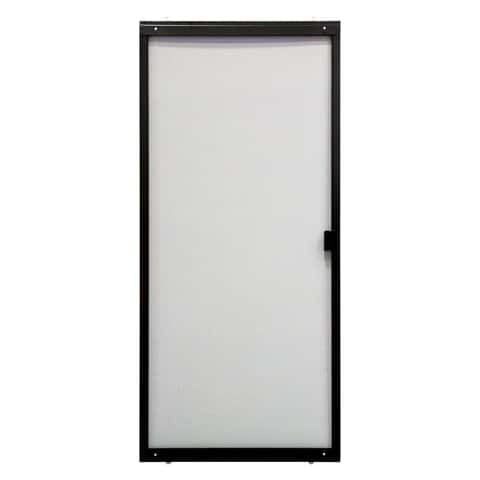 Precision 80-3/4 in. H X 36 in. W Breezeway Gray Steel Adjustable Sliding Screen Door Precision 80-3/4 in. H X 36 in. W Breezeway Gray Steel Adjustable Sliding Screen Door