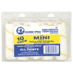 Premier Home-Pro Fabric 4 in. W Mini Paint Roller Cover 10 pk