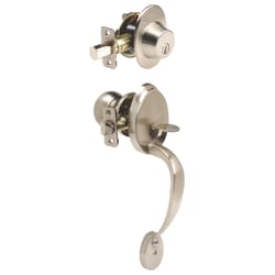 Ace Colonial Satin Nickel Entry Handleset 1-3/4 in.