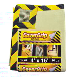CoverGrip  4 ft. W x 15 ft. L Canvas  Drop Cloth 