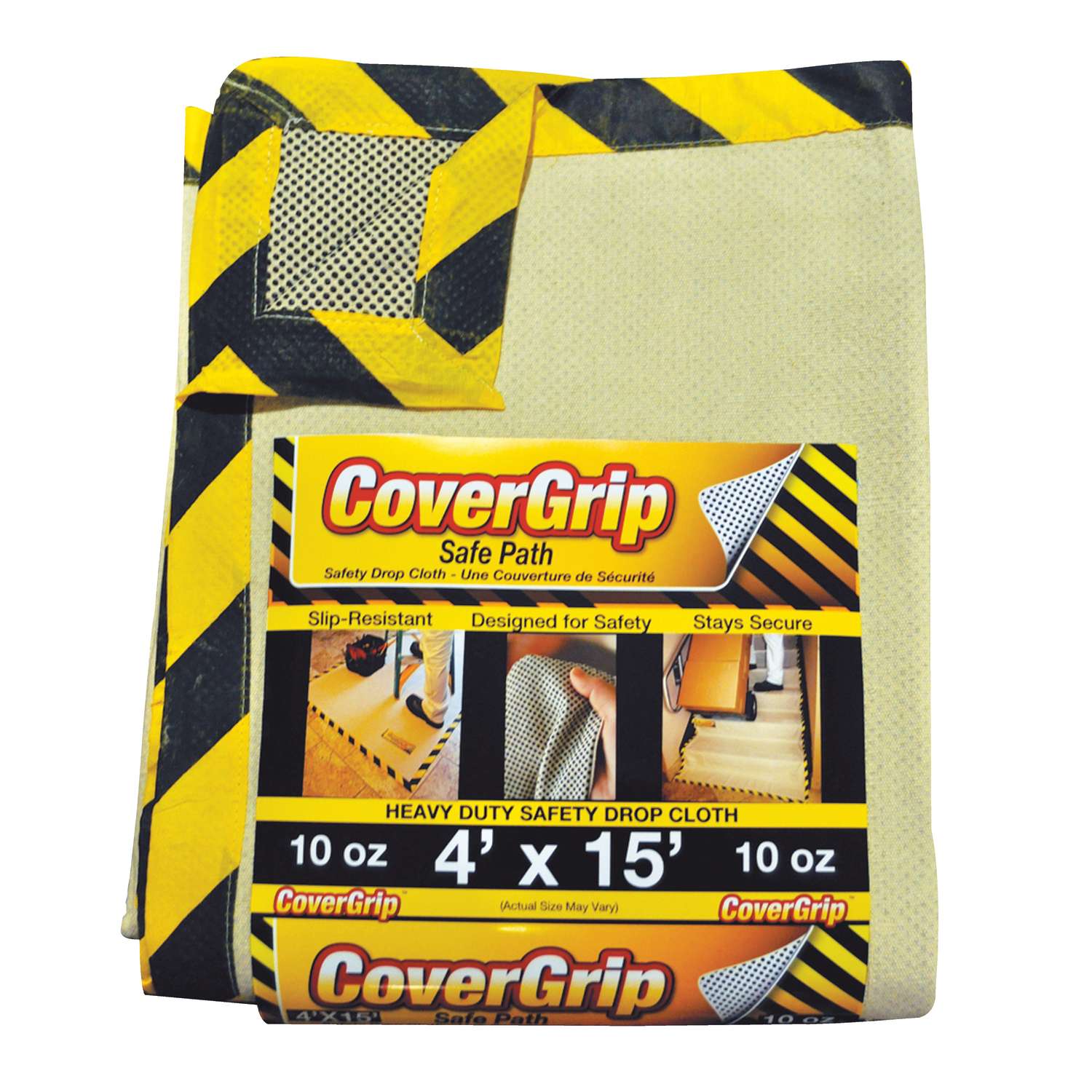 CoverGrip 4 ft. W x 15 ft. L Canvas Drop Cloth Ace Hardware