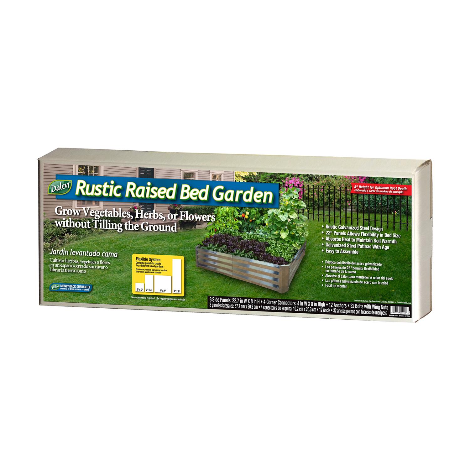 Dalen Steel Raised Garden Bed Steel Gray - Ace Hardware
