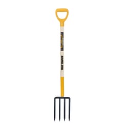 True Temper 4 Tine Steel Spading Fork 30 in. Wood Handle