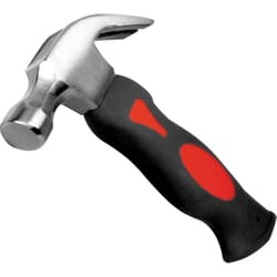 Performance Tool 8 oz Smooth Face Stubby Claw Hammer 13 in. Polypropylene Handle