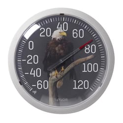 Taylor Eagle Dial Thermometer Plastic Multicolored 13.25 in.