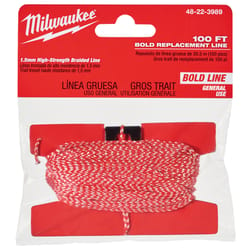 Milwaukee Bold Replacement Chalk String 100 ft. Red/White