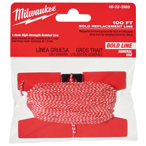 Milwaukee 100' Bold Line Chalk Reel Kit with Red & Blue Chalk (2 Pack)