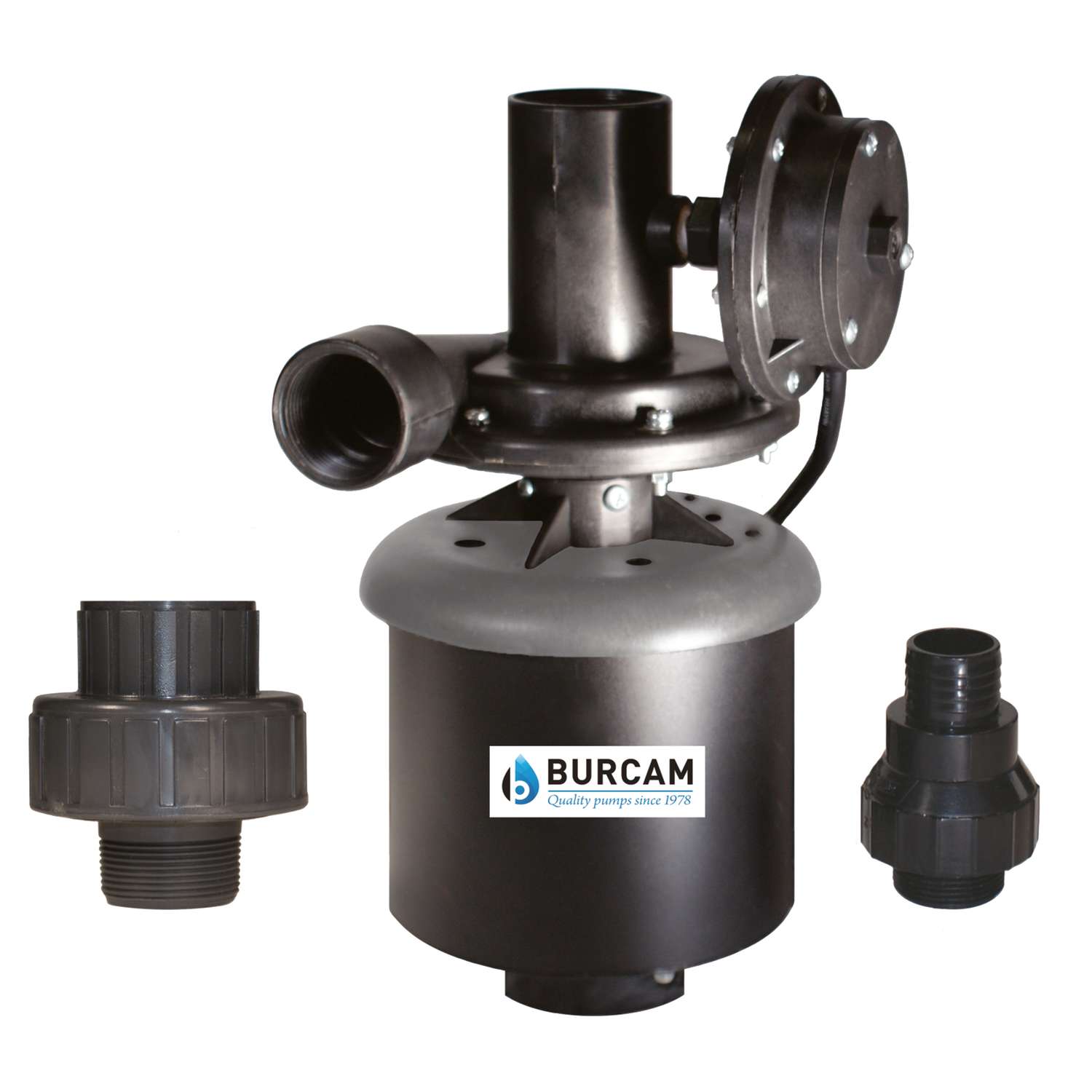 Burcam 1/3 hp 1400 gph Thermoplastic Diaphragm AC Laundry Tub Pump