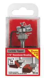 Vermont American 5/8 in. D X 1/16 in. X 2 in. L Carbide Tipped Round Over Router Bit