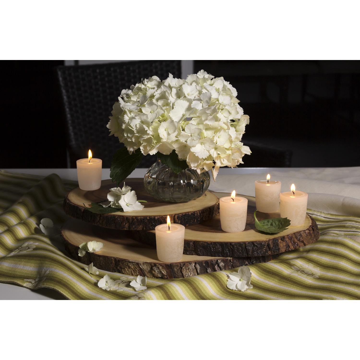 Lipper International Brown Acacia Wood Rustic Serving Platter 3 pk Sansujyuku sansujyuku.com