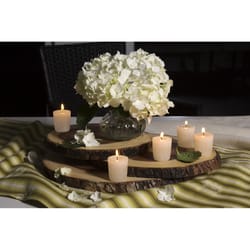 Lipper International Brown Acacia Wood Rustic Serving Platter 3 pk