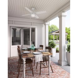 Hunter Fan Ocala 52 in. Bronze White LED Indoor and Outdoor Ceiling Fan