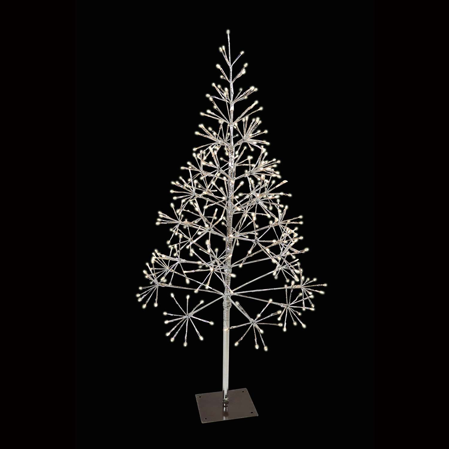 Holiday Bright Lights LED Warm White 54 in. Lighted Shimmering Tree