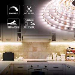 Armacost Lighting RibbonFlex 16 ft. L White Plug-In LED Tape Light Kit 1 pk