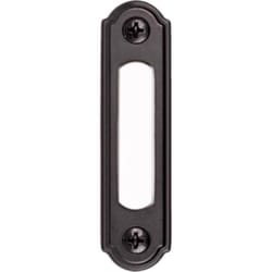 Heath Zenith Satin Black Metal Wired Pushbutton Doorbell