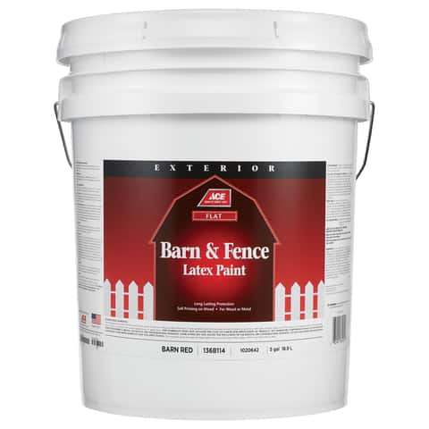 Do it Best Latex Flat Exterior Barn Paint, Red, 1 Gal. W60R00831