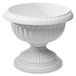 Novelty 11 in. H X 12 in. W X 12 in. D X 12 in. D Resin Grecian Urn Urn Planter Stone