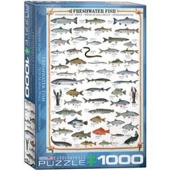 Eurographics Freshwater Fish Jigsaw Puzzles Multicolored 1000 pc