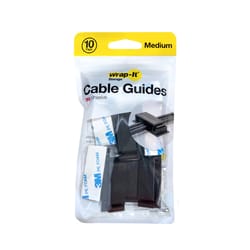 Wrap-It 3.38 in. L Black Plastic Cable Clip