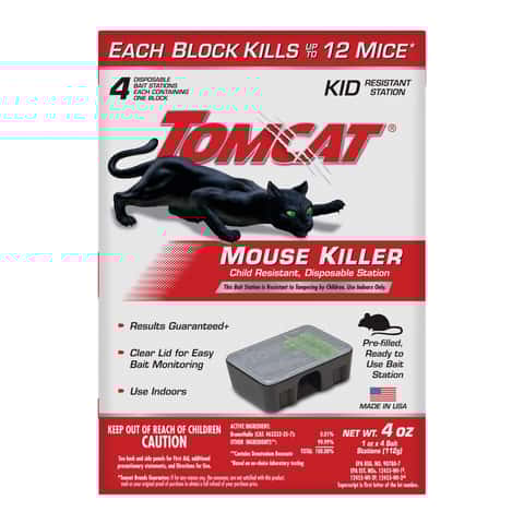 Tomcat Bait Station Blocks For Mice 4 pk Tomcat Bait Station Blocks For Mice 4 pk
